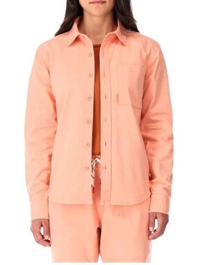 Topo Designs Dirt Shirt Women Terracotta Organic Cotton Utility Sz S